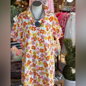 THML Floral Button Down Dress